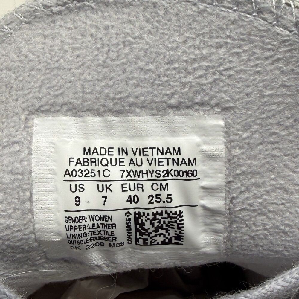 Converse All Star Chuck Lift Platform High Shoes Womens 9 Blue Gray Suede Retro - Picture 14 of 16